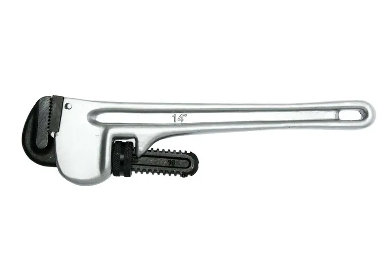Teng Tools 14" Lightweight Aluminum Pipe Wrench For Tight Spaces 1