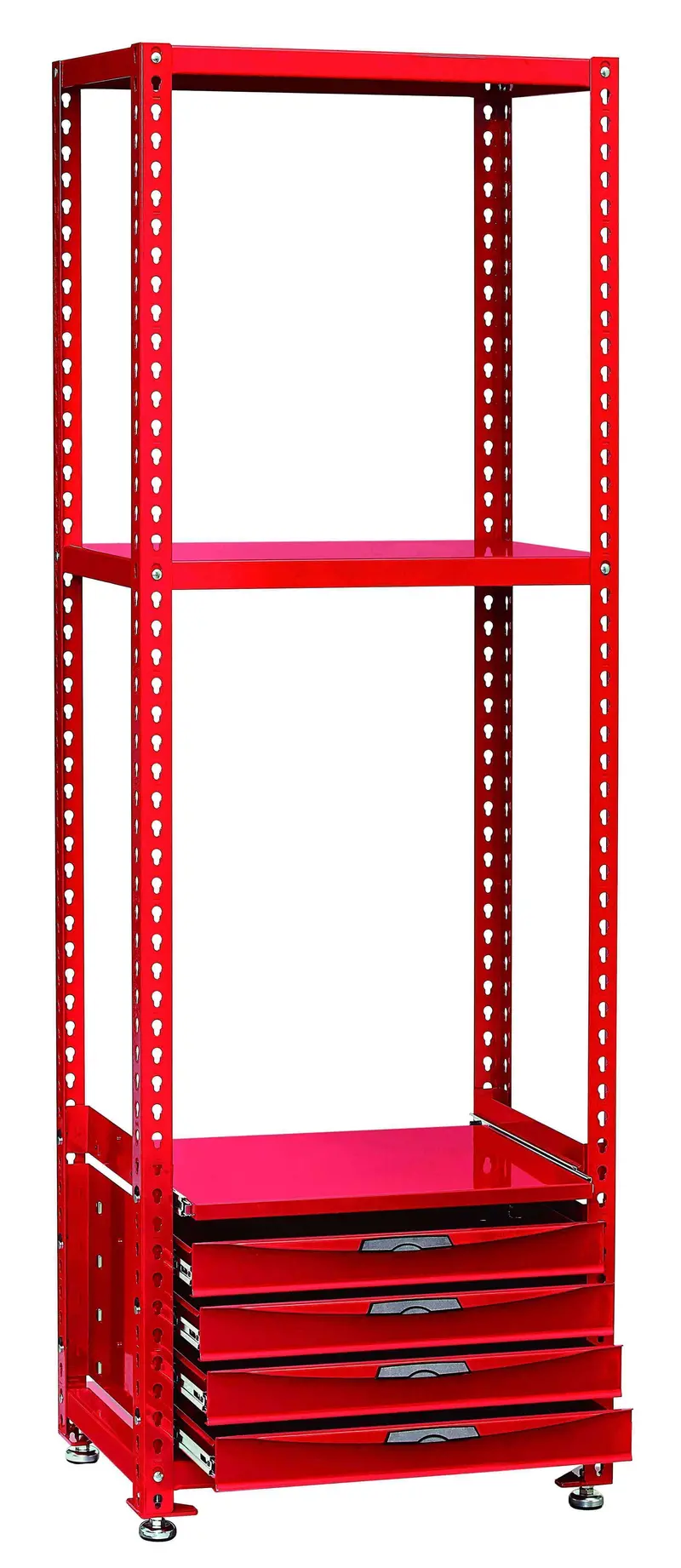 Teng Tools 52.5-Inch Wide Modular Racking Shelving Unit With Integrated Drawers – Model Rsk1350A 1