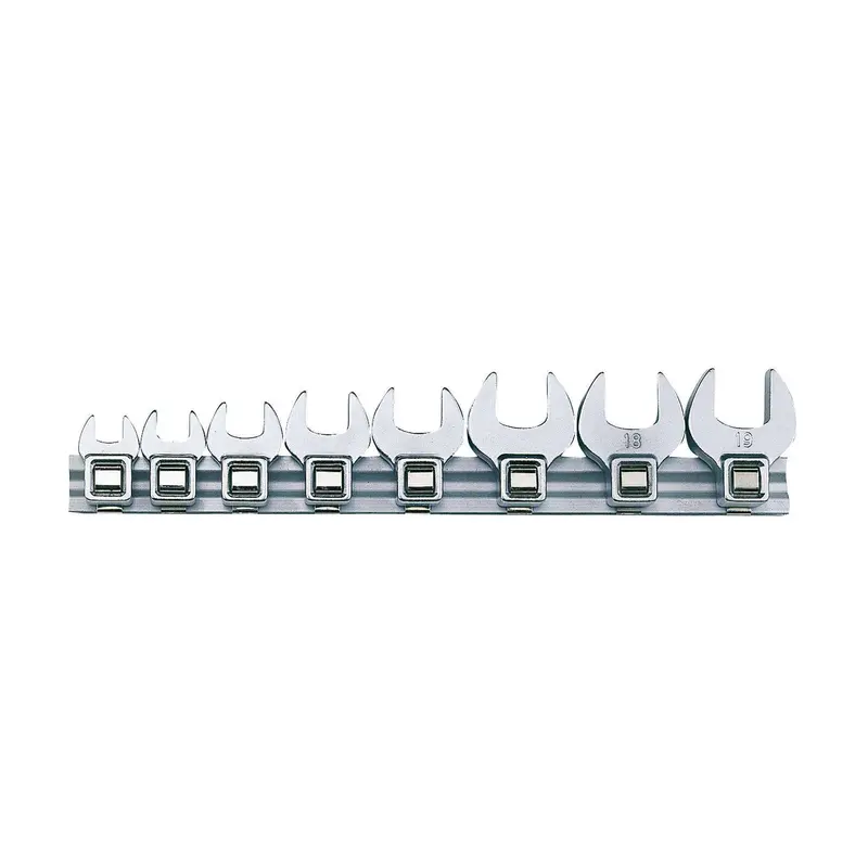 Teng Tools 8-Piece 3/8" Drive Metric Crow Foot Wrench Set – M3808Mm 1