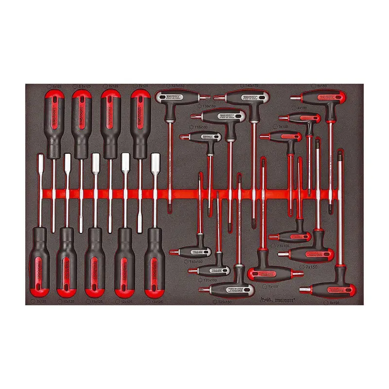 Teng Tools Ttex23 – 23-Piece Metric Nut Driver & T-Handle Hex/Torx Key Set With Eva Storage 1