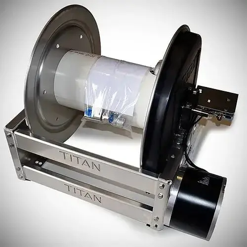 Titan 12-Inch Electric Hose Reel With 1/2-Inch Manifold – Model 4312Es 1