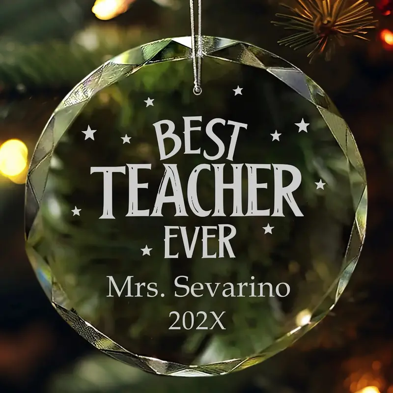Top-Rated Teacher Personalized Christmas Ornament 1