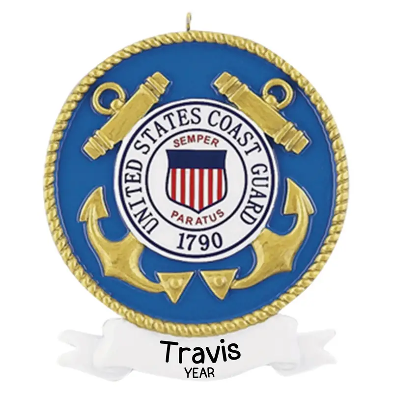 U.S. Coast Guard Christmas Ornament – Patriotic Service Tribute 1