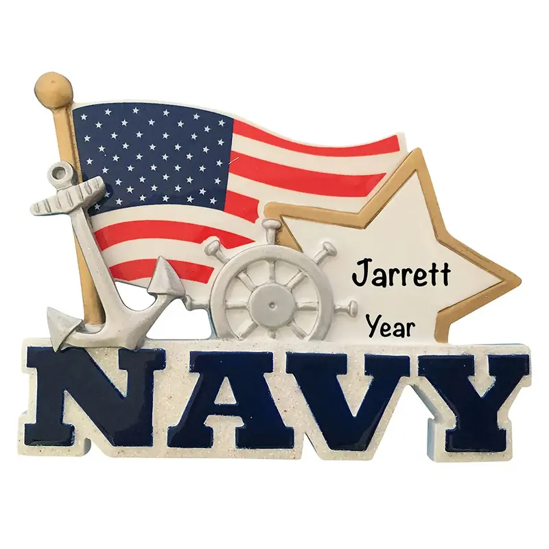 U.S. Navy-Themed Holiday Ornament 1