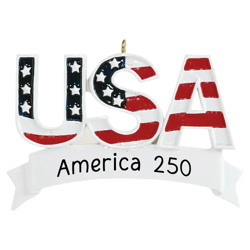 Usa Patriotic Ornament Celebrating America'S 250Th Anniversary 1