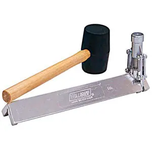 Wal-Board Corner Bead Application Tool With Integrated Rubber Mallet – 1.25" Width 1