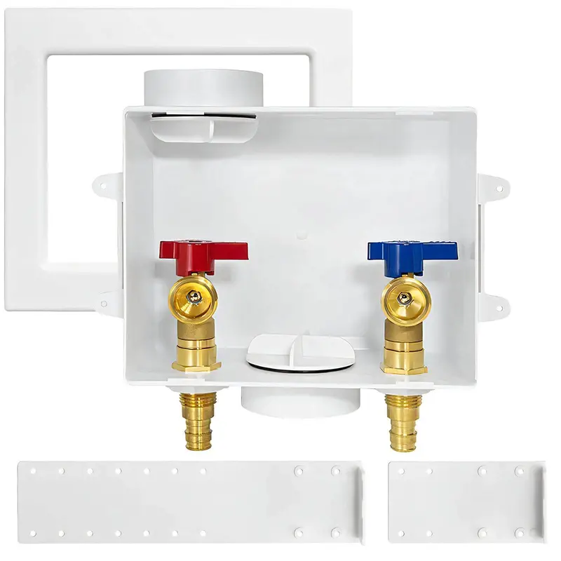 Washing Machine Outlet Box – 1/2" Pex Expansion (Astm F1960) Inlet With Center Drain 1