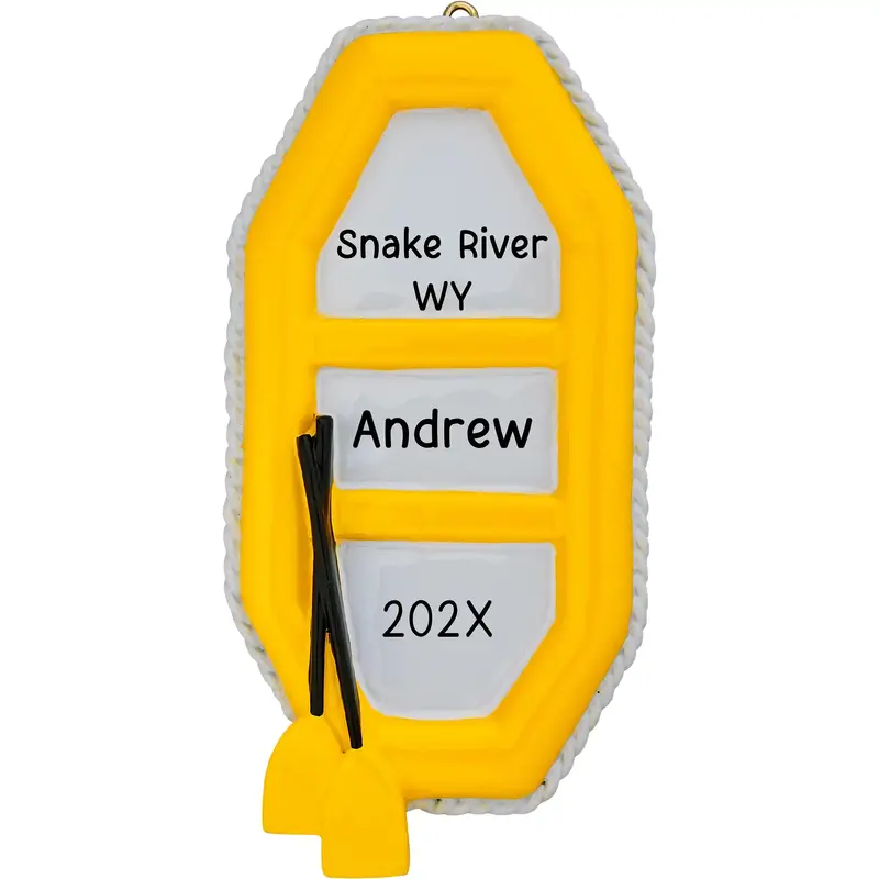 White-Water Rafting Adventure Christmas Ornament 1