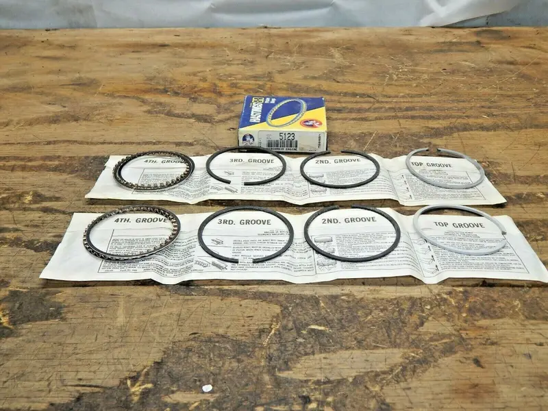 Wisconsin Hastings Piston Ring Set – 2-Cylinder, Oversize .020" (Part #5123) 1