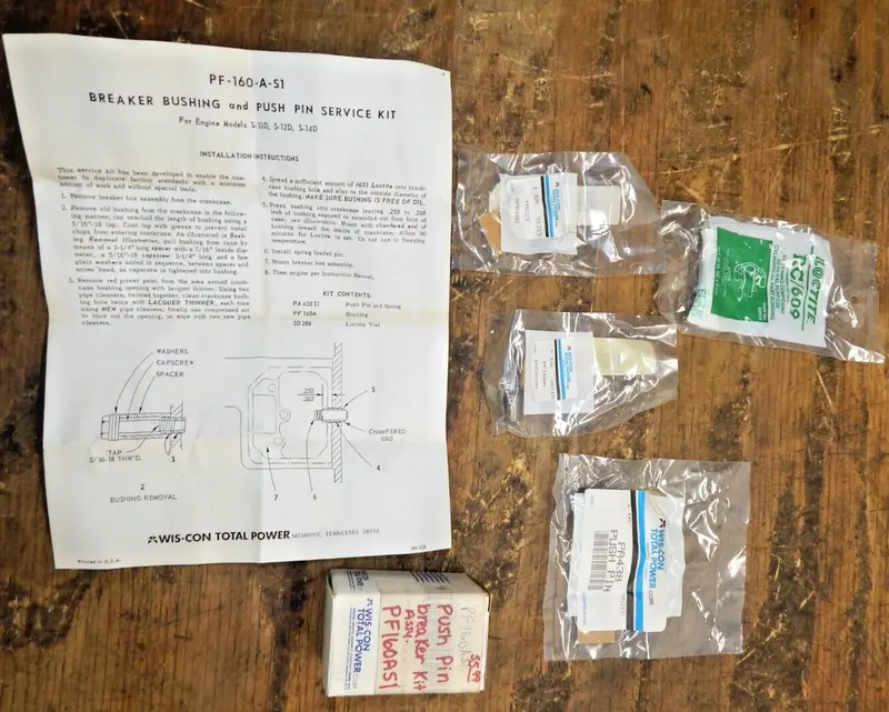 Wisconsin Push Pin Breaker Kit Pf160Asi – Factory-Oem Service Assembly 1