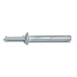 Zamac Mushroom Head Nail Anchors – 1/4" X 1-1/4", Pack Of 100 1