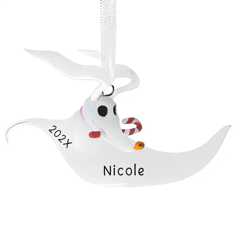 Zero From Nightmare Before Christmas Ornament – Custom Gothic Holiday Keepsake 1