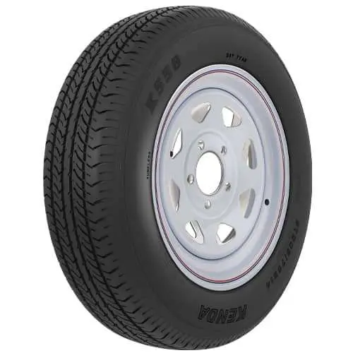 225/75D15 Bias-Ply Trailer Tire – 5-Lug, Special Trailer (St) Construction 1