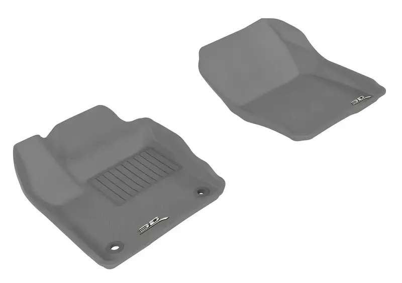 3D Maxpider Kagu Gray Floor Mat Set – 2-Piece Front Interior Protection 1