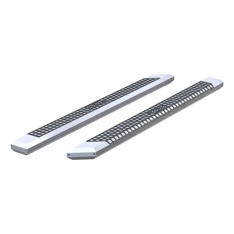 Aries Advantedge Chrome Aluminum Side Steps – 5.5" X 91", No-Bracket Design 1