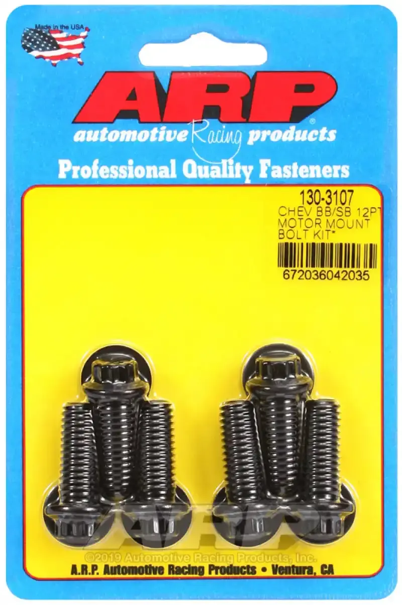 Arp 12-Point Chevy Motor Mount Bolt Kit With Energy Suspension Mounts 1