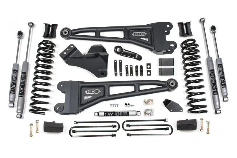 Bds Suspension 4-Inch Radius Arm Lift Kit For 2005–2007 Ford F-250/F-350 4Wd Diesel (W/ Overload Springs) 1