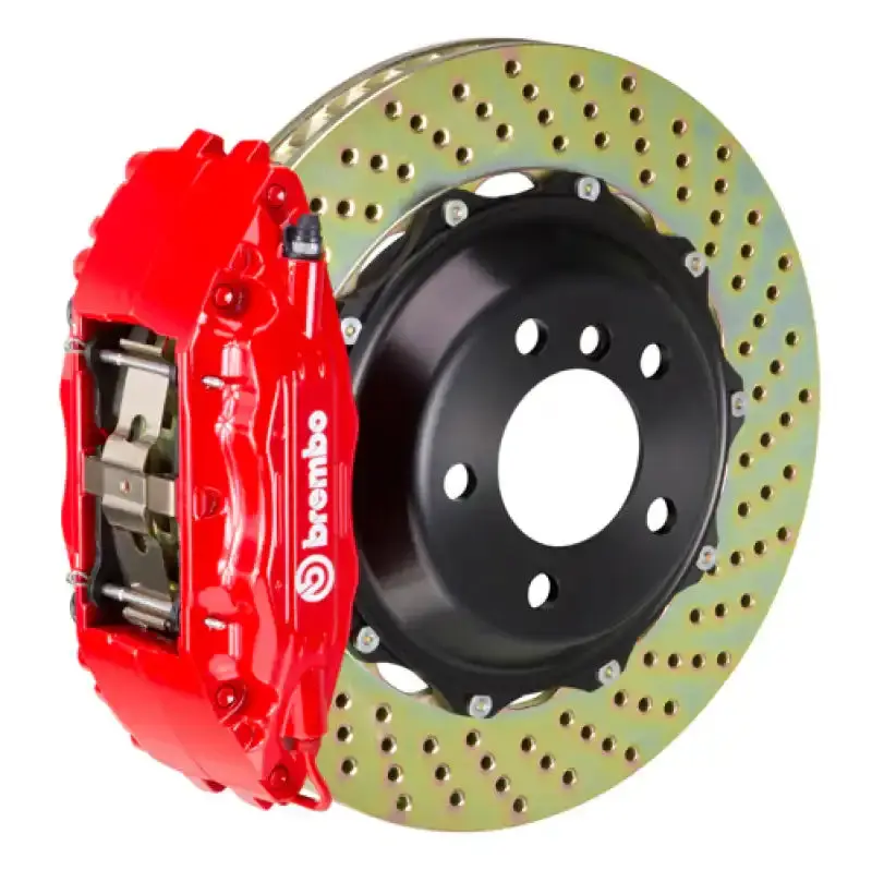 Brembo Front Big Brake Kit For Nissan Skyline Gt-R R32/R33 – 355X32Mm Drilled Two-Piece Rotors, Red Finish 1
