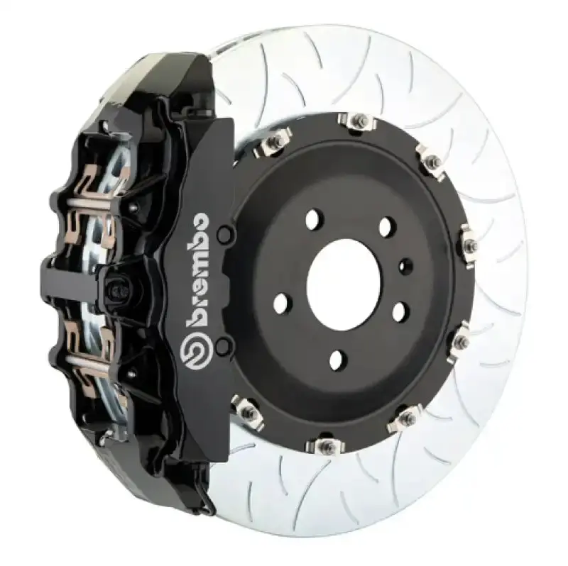 Brembo Front Gt Brake Kit For 2011–2013 Infiniti Qx56 & 2014+ Qx80 – 6-Piston Calipers With 380X34Mm Slotted Two-Piece Rotors (Type-3 Black) 1