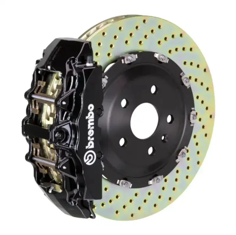 Brembo Gt Big Brake Kit For 2005–2007 Maserati Quattroporte – Front, 380X34Mm Drilled Two-Piece Rotors 1