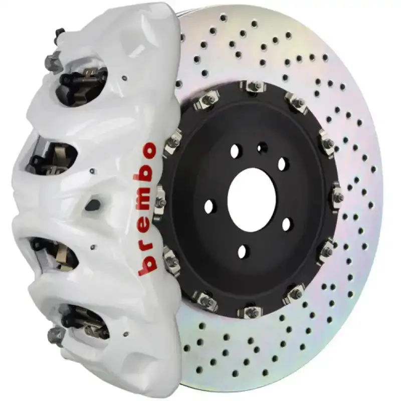 Brembo Gt Big Brake Kit – Front 8-Piston Calipers & Drilled 412X38Mm Two-Piece Rotors For 2005–2011 Mercedes-Benz G55 Amg 1