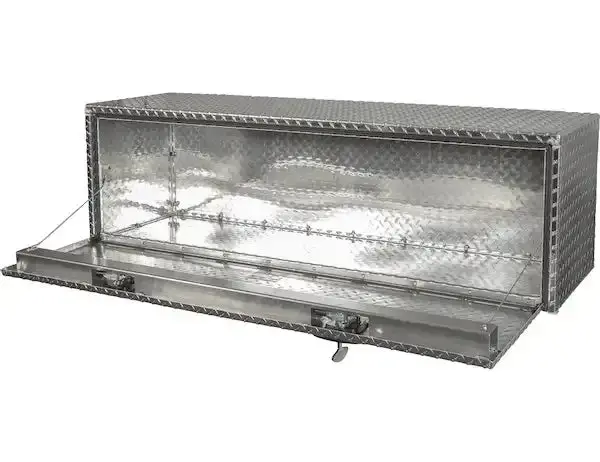 Buyers Products Aluminum Toolbox – 18" X 18" X 60", Rectangular Design With Drawer (1705115) 1