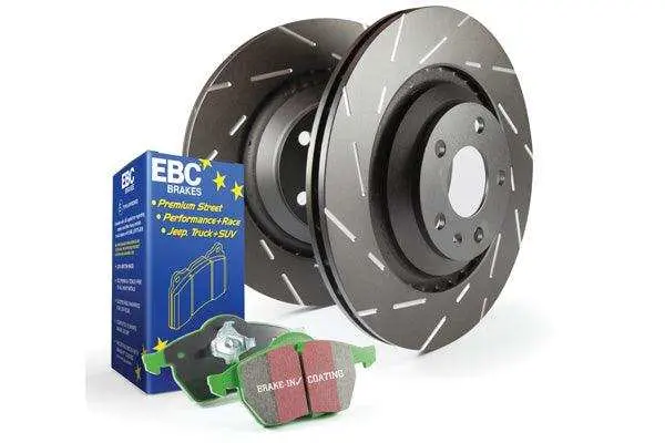 Ebc S2Kf1058 Slotted Brake Rotors – Precision-Cut Narrow Slots Reduce Wind Noise And Improve Bite 1