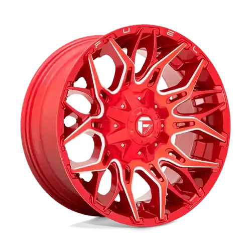 Fuel Off-Road D771 Series Wheel – 20X10, 8X6.5 Bolt Pattern, -18Mm Offset, Gl-Red-Mill Finish 1