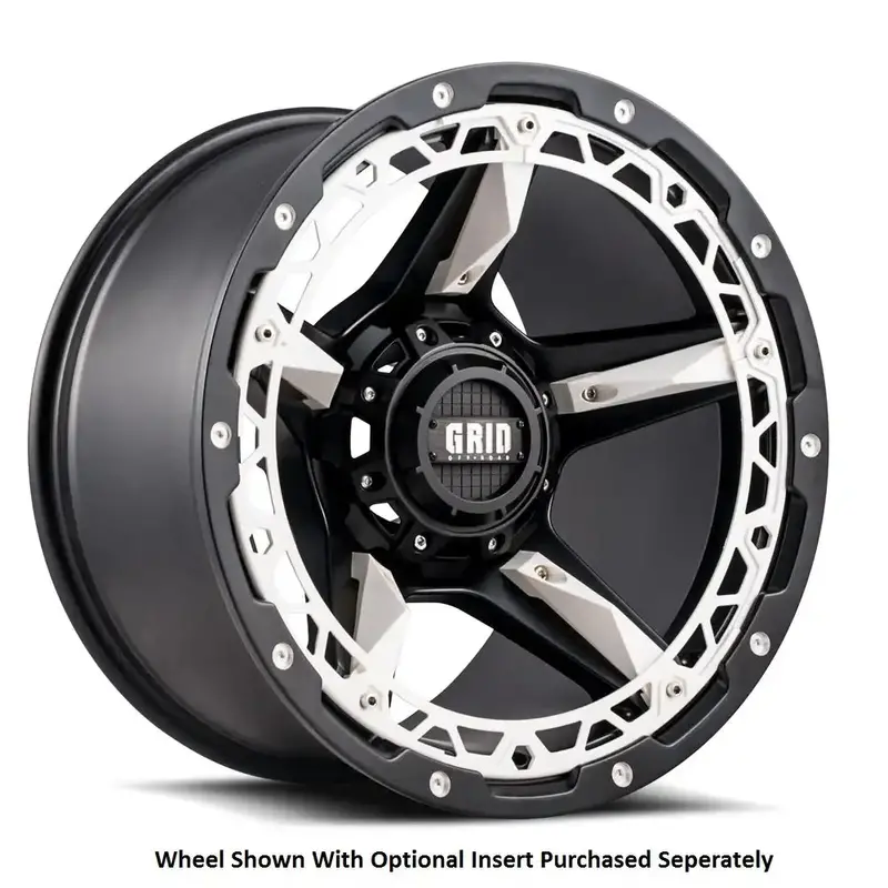 Grid Gd04-17090237B-108 17X9 Inch Alloy Wheel – Matte Black Finish 1