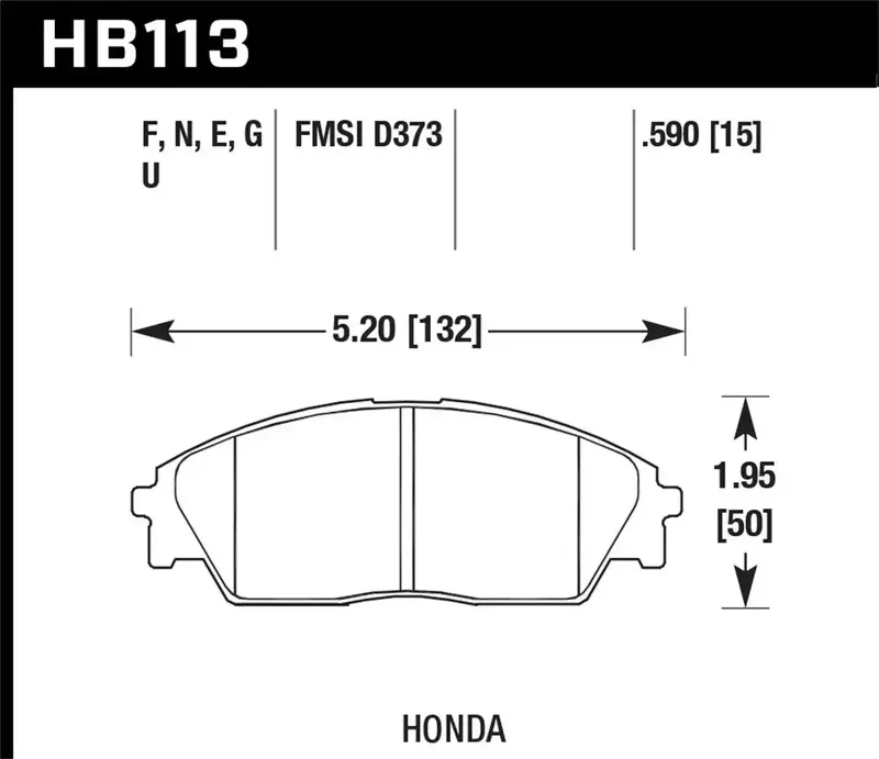 Hawk Performance Dtc-70 Street/Track Brake Pads – 0.590" Thickness 1