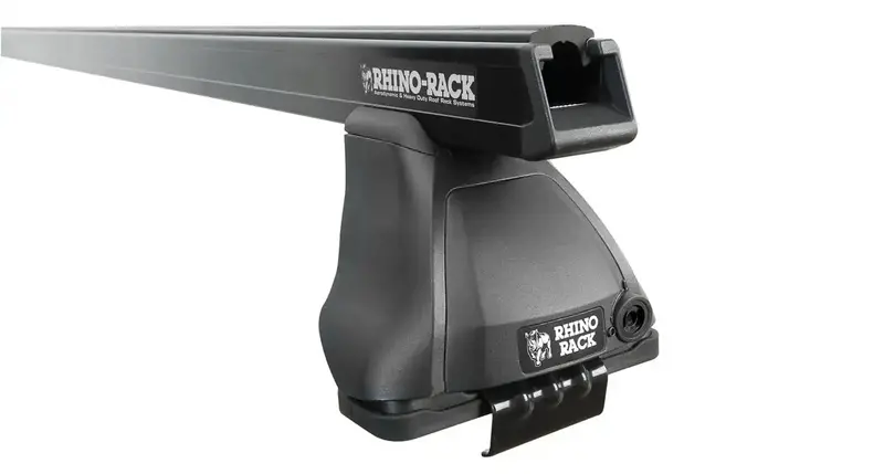 Rhino-Rack Ja0147 Heavy-Duty Roof Rack – 2-Bar Black System With 2500-Lb Load Capacity 1