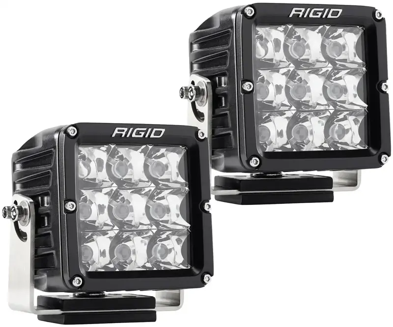 Rigid Industries D-Xl Pro Led Light Pair – Spot Optic, Surface-Mount Black Housing 1