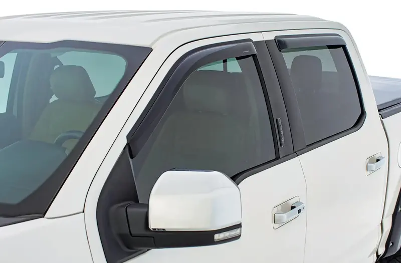 Stampede Tape-Onz Sidewind Deflectors – Smoke-Tinted, 4-Piece Set (6407-2) 1
